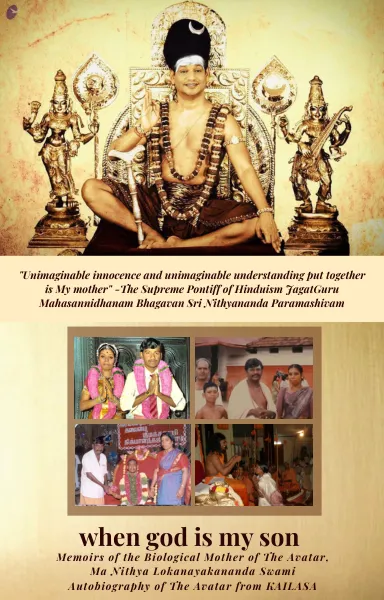 When God Is My Son (Memoirs of the Biological Mother of the SPH Nithyananda Paramashivam) - Tamil and English